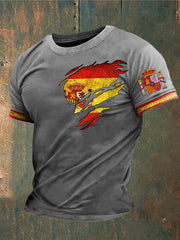 T-shirt imprimé de l'Espagne des hommes