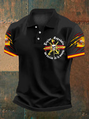 T-shirt brodé drapeau espagnol pour homme