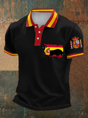 Hauts décontractés imprimés espagnols pour hommes