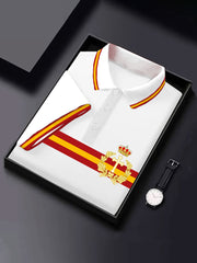 Tops décontractés imprimés Tercios Croix de Bourgogne d'Espagne pour hommes