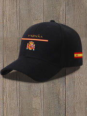 Chapeau unisexe imprimé drapeau Espagne