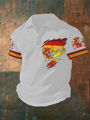 Hauts décontractés imprimés espagnols pour hommes