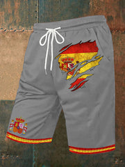 Shorts imprimés Espagne pour hommes