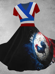 Robe à manches courtes France Rugby Femme