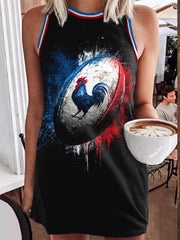 Robe France Rugby Midi Femme