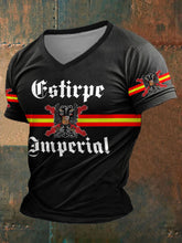 T-shirt imprimé Tercios Croix d'Espagne de Bourgogne pour hommes