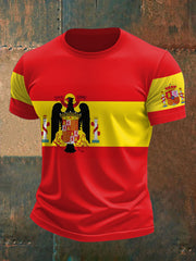 T-shirt imprimé de l'Espagne des hommes