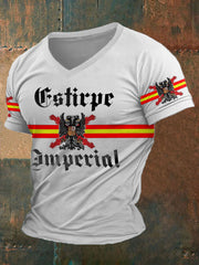 T-shirt imprimé Tercios Croix d'Espagne de Bourgogne pour hommes