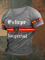 T-shirt imprimé Tercios Croix d'Espagne de Bourgogne pour hommes