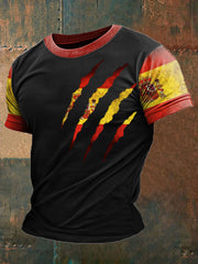 T-shirt imprimé de l'Espagne des hommes