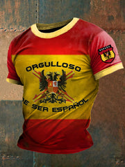 T-shirt imprimé de l'Espagne des hommes