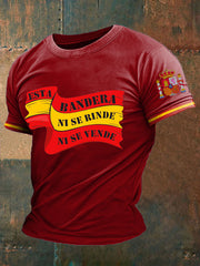 T-shirt imprimé Spain Patrotic Homme