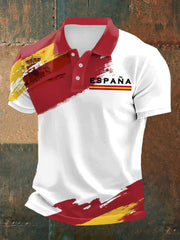 Top à manches courtes imprimé Espagne pour hommes