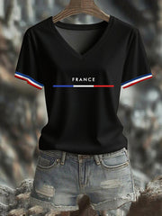 T-shirt manches courtes France Femme