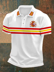 Hauts décontractés imprimés espagnols pour hommes