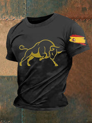 Chemise Homme Spanish Bull Art Flag