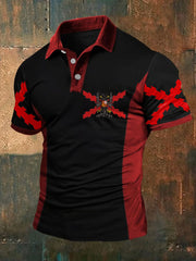 Hommes Espagne Patrotic Croix de Bourgogne Tercios Imprimé Casual Tops