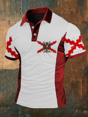 Hommes Espagne Patrotic Croix de Bourgogne Tercios Imprimé Casual Tops