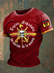 T-shirt imprimé de l'Espagne des hommes