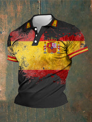 Hauts décontractés imprimés espagnols pour hommes