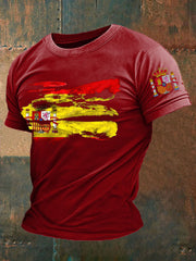 T-shirt imprimé de l'Espagne des hommes