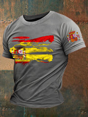 T-shirt imprimé de l'Espagne des hommes