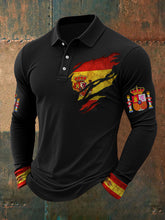 Hauts décontractés imprimés espagnols pour hommes