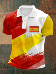 Hauts décontractés imprimés espagnols pour hommes