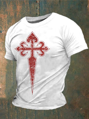 T-shirt imprimé Spain Faith Cross of Santiago Homme