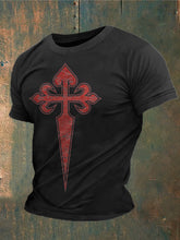 T-shirt imprimé Spain Faith Cross of Santiago Homme