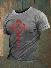 T-shirt imprimé Spain Faith Cross of Santiago Homme