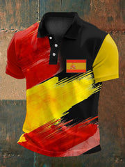 Hauts décontractés imprimés espagnols pour hommes