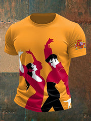 T-shirt imprimé de l'Espagne des hommes