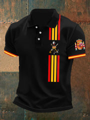 Haut à manches courtes imprimé de la Légion espagnole Drapeau de l'Espagne pour homme