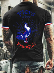T-shirt à manches courtes Fiers Detre Francais pour homme