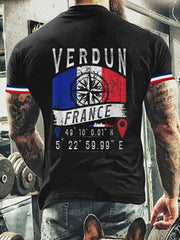 T-shirt à manches courtes France Verdun pour homme