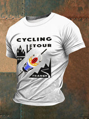 T-shirt à manches courtes imprimé Tour de France Homme