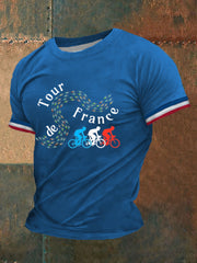 T-shirt à manches courtes imprimé Tour de France Homme