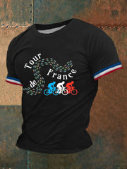 T-shirt à manches courtes imprimé Tour de France Homme