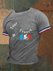 T-shirt à manches courtes imprimé Tour de France Homme