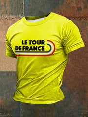 T-shirt à manches courtes imprimé Tour de France Homme
