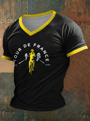 T-shirt à manches courtes imprimé Tour de France Homme