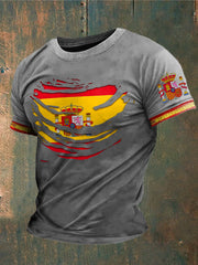 T-shirt imprimé de l'Espagne des hommes