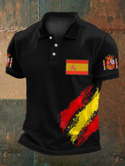 Hauts décontractés imprimés espagnols pour hommes