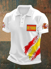 Hauts décontractés imprimés espagnols pour hommes