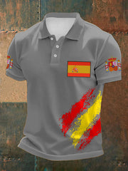 Hauts décontractés imprimés espagnols pour hommes