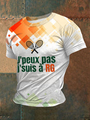 T-shirt Roland Garros Tennis Imprimé Homme