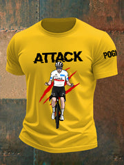 T-shirt Pogi Print Short Seeves pour homme