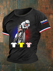 T-shirt Pogi Print Short Seeves pour homme