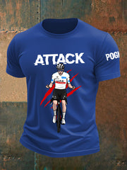 T-shirt Pogi Print Short Seeves pour homme